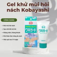 Lăn Gel Khử Mùi Hôi Nách Nhật Bản Kobayashi 50gr - Khử Mùi Hiệu Quả, Nhỏ Gọn, Dành Cho Da Nhạy Cảm, Sảng Khoái Suốt Ngày