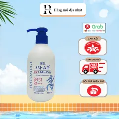 Sữa Dưỡng Thể Ban Đêm Hatomugi Hạt Ý Dĩ Nhật Bản 400ml - Dưỡng ẩm, Làm Trắng Da, Chỉ Số Chống Nắng SPF 31 PA+++