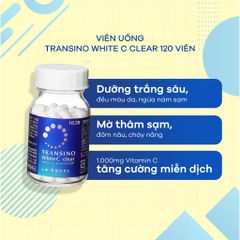 Viên Uống Trắng Da Transino White C Clear 240 Viên - Sáng Da, Mờ Nám, Tàn Nhang, Hỗ Trợ Làm Đẹp Da Nhật Bản