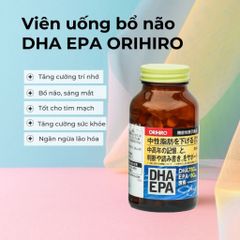 Viên uống bổ não DHA EPA Orihiro 180 viên - Tăng cường trí nhớ và sức khỏe não bộ từ Nhật Bản, Giải pháp cho người cao tuổi và trẻ em