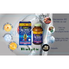 Viên Uống Glucosamine Orihiro 900 Viên - Hỗ Trợ Sức Khỏe Xương Khớp Từ Nhật Bản, Tái Tạo Sụn và Giảm Đau Khớp