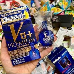 Nước Nhỏ Mắt Cao Cấp Rohto V Premium 15ml - Giúp Khô Mắt, Mệt Mỏi Và Lão Hóa, Xuất Xứ Nhật Bản