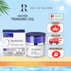 Kem Đêm Transino 35g - Kem Dưỡng Trắng Da, Mờ Thâm Nám, Sản Phẩm Chính Hãng Nhật Bản, Chăm Sóc Da Hiệu Quả