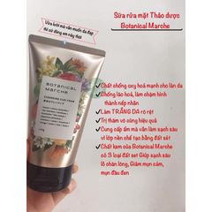 Sữa Rửa Mặt Botanical Marche 120g - Tẩy Trang Sạch Sâu, Dịu Nhẹ Với Thảo Mộc Thiên Nhiên Từ Nhật Bản Cho Da Nhạy Cảm