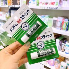 Son Dưỡng Môi Omi Menturm Nhật Bản - Giữ ẩm, Chống Nẻ Môi, Vitamin E, Tinh Dầu Bạc Hà, Dưỡng Môi Mềm Mại, Chăm Sóc Sắc Đẹp