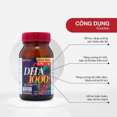 Viên uống bổ não DHA 1000mg ITOH Nhật Bản - Hỗ trợ trí nhớ, sức khỏe não bộ, 120 viên