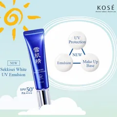 Nhũ tương Kose Sekkisei UV Emulsion dưỡng ngày trắng da SPF50+/PA++++ nội địa Nhật Bản