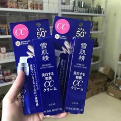 Kem nền trang điểm CC Kose Sekkisei 6 in 1 nội địa Nhật Bản