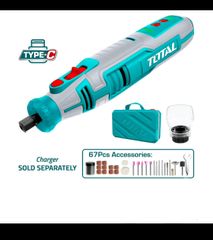 Máy Mài Khuôn Không Dây Total TMGLI0801 8V - Dụng Cụ Cầm Tay Nhỏ Gọn, Chất Lượng Cao, Đối Tượng Thợ Mộc và Thủ Công Mỹ Nghệ