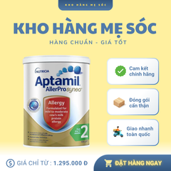 Sữa Aptamil AllerPro số 2 900g - Giải pháp cho bé dị ứng đạm sữa bò (6-12 tháng) - Tăng cường miễn dịch và hỗ trợ tiêu hóa