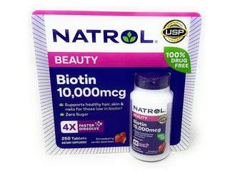 Biotin Natrol 10000mcg 250 Viên Chính Hãng Mỹ | Vitamin B7 Hỗ Trợ Tóc, Da & Móng Khỏe Đẹp
