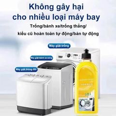 Dung Dịch Vệ Sinh Lồng Máy Giặt Màu Vàng 500ml CK13518 – Giải Quyết Nấm Mốc, Cặn Bẩn, Mùi Hôi Hiệu Quả Cho Máy Giặt Nhà Bạn