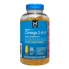 Viên uống Omega 3-6-9 Member's Mark 300 viên - Hỗ trợ tim mạch, não bộ và da khỏe, mẫu mới 2025, hàng Mỹ chính hãng.