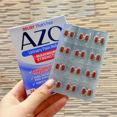 Viên uống hỗ trợ sức khỏe đường tiết niệu AZO Urinary tím - Giúp giảm tiểu buốt nhanh chóng, hiệu quả chỉ sau 20 phút - Hộp 24 viên
