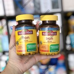 [Bill Costco Mỹ] Viên uống bổ sung sắt của Mỹ - Nature Made Iron 365 viên 293604