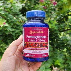 Puritan’s Pride Pomegranate 250mg 120 viên - Viên Uống Chống Nắng Lựu Đỏ của Mỹ. 293610