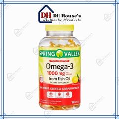 Dầu cá của Mỹ - Omega3 Spring Valley 1000mg 180 viên 293618