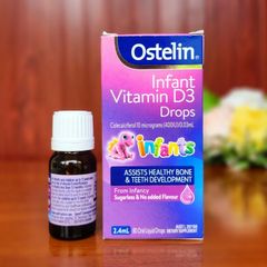 Ostelin Infant Vitamin D3 2.4ml - Vitamin  D3 Cho Trẻ Dưới 6 Tháng Tuổi. 293630