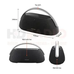 Loa Bluetooth Harman Kardon Go Play 3 - Âm Thanh 240W, Thiết Kế Độc Đáo, Kết Nối Không Dây Bluetooth, Thời Gian Sử Dụng 8 Giờ