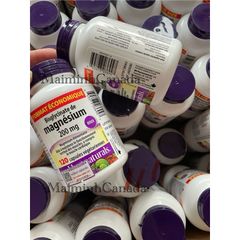 Viên uống Magnesium Bisglycinate 200mg Webber Naturals - Hỗ trợ sức khỏe xương, giảm căng thẳng, cải thiện giấc ngủ và chức năng cơ bắp