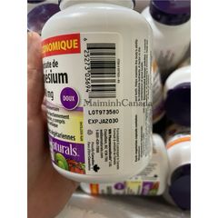 Viên uống Magnesium Bisglycinate 200mg Webber Naturals - Hỗ trợ sức khỏe xương, giảm căng thẳng, cải thiện giấc ngủ và chức năng cơ bắp