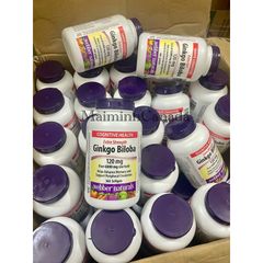 Viên uống bổ não Ginkgo Biloba 120mg Webber Naturals date 2029
