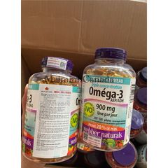 Dầu Cá Đỏ Omega 3 CoQ10 Triple Strength 900mg - Hỗ Trợ Sức Khỏe Tim Mạch và Tăng Cường Năng Lượng Webber Natural