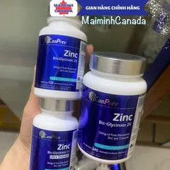 Viên uống kẽm Zinc25 Bis.Glycinate 25 và Zinc50 Ultra Strength Bill Canada - Hỗ trợ miễn dịch và sức khỏe da hiệu quả