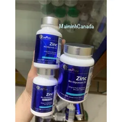 Viên uống kẽm Zinc25 Bis.Glycinate 25 và Zinc50 Ultra Strength Bill Canada - Hỗ trợ miễn dịch và sức khỏe da hiệu quả