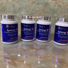 Viên uống Synergy B B-Complex với L-Theanine Canprev 60 viên - Hỗ trợ sức khỏe thần kinh và tăng cường năng lượng tự nhiên