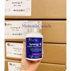 Viên uống Synergy B B-Complex với L-Theanine Canprev 60 viên - Hỗ trợ sức khỏe thần kinh và tăng cường năng lượng tự nhiên