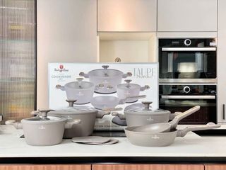 Bộ nồi inox 10 món Berlinger Haus BH/8343 - Sang trọng, Chất lượng Châu Âu, Chống dính TitanPro, Tiết kiệm điện, Quà tặng hoàn hảo