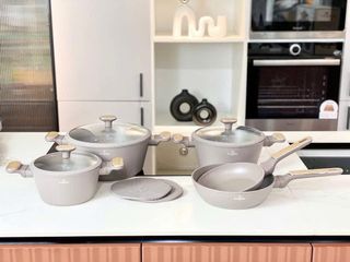 Bộ nồi inox 10 món Berlinger Haus BH/8343 - Sang trọng, Chất lượng Châu Âu, Chống dính TitanPro, Tiết kiệm điện, Quà tặng hoàn hảo