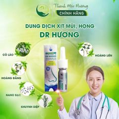 Dung Dịch Nhỏ Mũi Và Xịt Mũi Họng, viêm xoang Thanh Mộc Hương Dr Hương 18ml