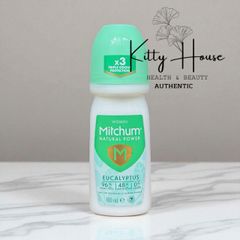 Lăn Khử Mùi Nữ Mitchum - Eucalyptus & Coconut Roll On 100ml - Ngăn Mùi Hiệu Quả, Bảo Vệ Da Mềm Mại, 48 Giờ Tươi Mát