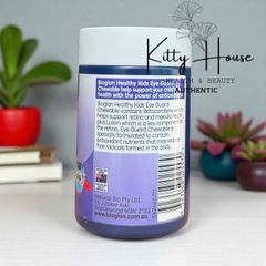 Viên Kẹo Nhai Bảo Vệ Mắt Bioglan Kids Eye Guard cho Trẻ Từ 4 Tuổi - 50 Viên Lutein, Vitamin E, Dễ Ăn Vị Việt Quất