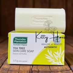 Xà Phòng Dưỡng Da Tinh Dầu Tràm Trà Thurrsday 125g - Giải Pháp Cho Da Dầu, Mụn, Giảm Thâm, Kháng Khuẩn, Làm Sáng Da