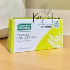 Xà Phòng Dưỡng Da Tinh Dầu Tràm Trà Thurrsday 125g - Giải Pháp Cho Da Dầu, Mụn, Giảm Thâm, Kháng Khuẩn, Làm Sáng Da