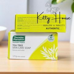 Xà Phòng Dưỡng Da Tinh Dầu Tràm Trà Thurrsday 125g - Giải Pháp Cho Da Dầu, Mụn, Giảm Thâm, Kháng Khuẩn, Làm Sáng Da