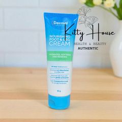 Kem Dưỡng Da Chân và Gót Chân Dermal Therapy Nourishing Foot & Leg Cream 85g - Khóa ẩm 24h, Hương Kim Ngân, Chăm Sóc Da Mềm Mại