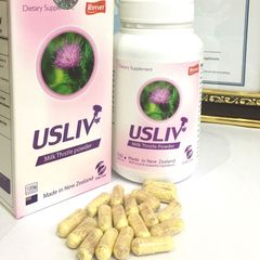 Bổ gan USLIV Milk Thistle Powder New Zealand 60 viên