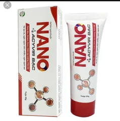 Tuýp bôi da Nano acyvir bạc hỗ trợ tái tạo tế bào da mới