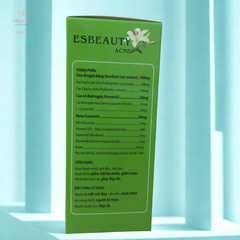 Viên Uống Esbeauty Acne – Giảm Nhờn, Ngừa Mụn & Phục Hồi Da Từ Thiên Nhiên, Giải Quyết Vấn Đề Da Dầu Hiệu Quả