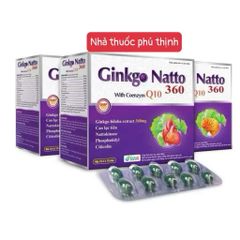 Hoạt huyết dưỡng não Ginkgo natto 360 hộp 100 viên (hàng date mới)