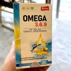 Omega 3.6.9 EPA+DHA+ALA Rovier New Zealand 60 viên
