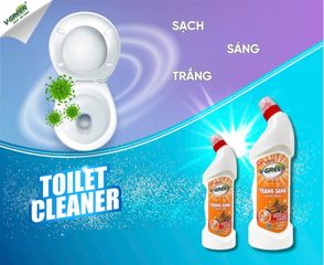 Nước Tẩy Toilet V-Green 1L - Sạch Bóng, Diệt Khuẩn Hiệu Quả, Hương Thơm Dễ Chịu, An Toàn Cho Gia Đình bạn