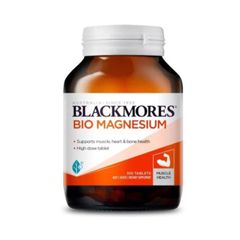 Viên uống Blackmores Bio Magnesium 100 viên - Hỗ trợ cơ bắp, tim mạch và sức khỏe xương - Sản phẩm nhập khẩu chất lượng Úc