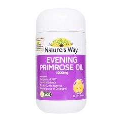 Tinh dầu hoa anh thảo Nature's Way 1000mg - 60 viên bổ sung Gamma Linolenic Acid (GLA) hàng nhập khẩu chính ngạch