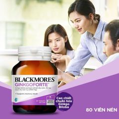 Viên Uống Blackmores Ginkgo Forte 40 Viên - Hỗ Trợ Tăng Cường Trí Não, Cải Thiện Trí Nhớ và Chức Năng Nhận Thức