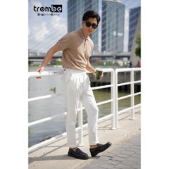 [Mua là có quà] Áo Polo Nam Dệt Kim Wooden Trombe Xớ Gỗ Mềm Mịn Thanh Lịch Đi Làm Đi Chơi